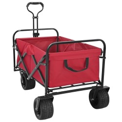 Chariot à Main Pliable Rouge 89 x 63 x 96 cm 511825511825