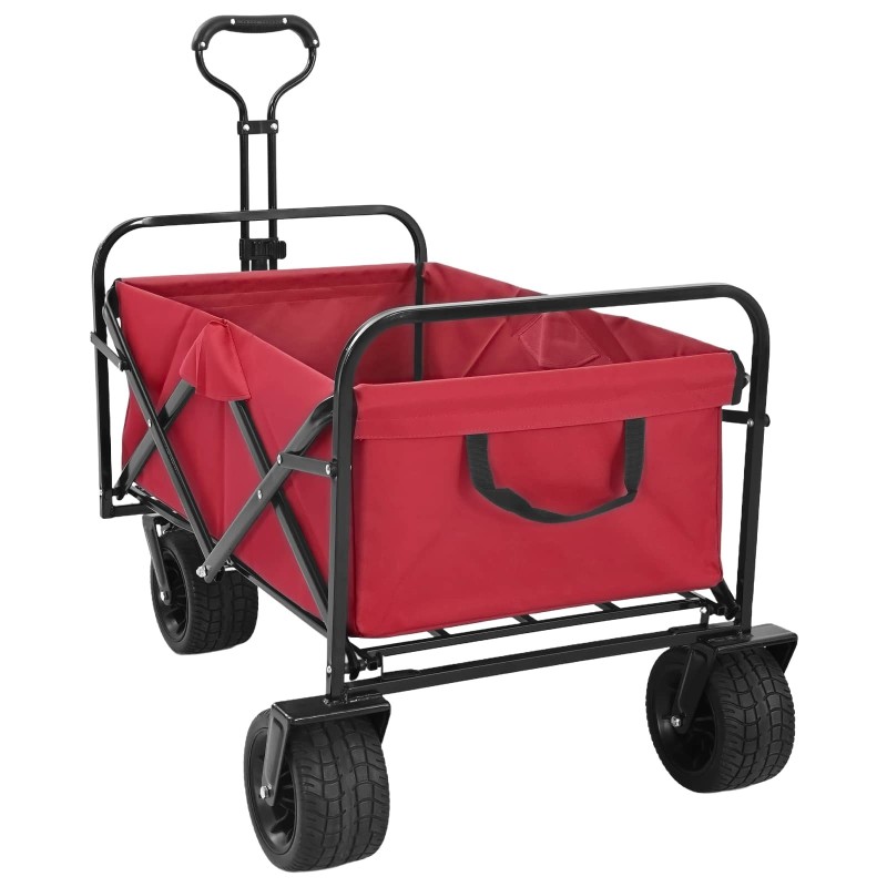 Chariot à Main Pliable Rouge 89 x 63 x 96 cm 511825511825