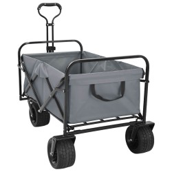 Chariot à Main Pliable Gris 89 x 63 x 96 cm 511826511826