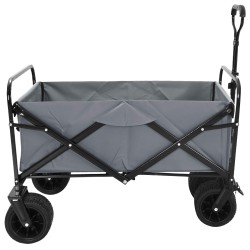 Chariot à Main Pliable Gris 89 x 63 x 96 cm 511826511826