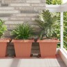 Pot de Fleurs Carré 24 pcs Rouge brique 38 x 38 x 30 cm 511832511832
