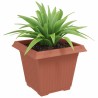 Pot de Fleurs Carré 24 pcs Rouge brique 38 x 38 x 30 cm 511832511832