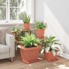 Pot de Fleurs Carré 24 pcs Rouge brique 38 x 38 x 30 cm 511832511832