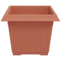 Pot de Fleurs Carré 24 pcs Rouge brique 23 x 23 x 17,5 cm 511835511835