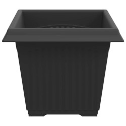 Pot de Fleurs Carré 6 pcs Noir 33 x 33 x 26 cm Plastique 511837511837