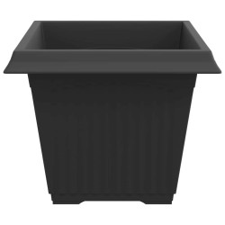 Pot de Fleurs Carré 6 pcs Noir 43 x 43 x 33,5 cm Plastique 511839511839