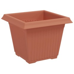 Pot de Fleurs Carré 24 pcs Rouge brique 20 x 20 x 16 cm 511841511841