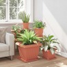 Pot de Fleurs Carré 24 pcs Rouge brique 43 x 43 x 33,5 cm 511842511842