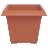 Pot de Fleurs Carré 24 pcs Rouge brique 43 x 43 x 33,5 cm 511842511842