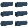 Couvertures à jeter 6 pcs Bleu marine 350 x 270 cm Toison 511862511862