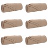 Couvertures à jeter 6 pcs Camel 350 x 270 cm Toison 511881511881