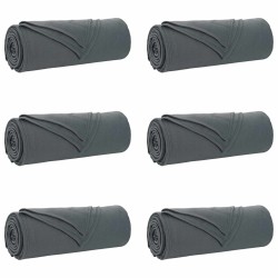 Couvertures à jeter 6 pcs Gris foncé 350 x 270 cm Toison 511896511896