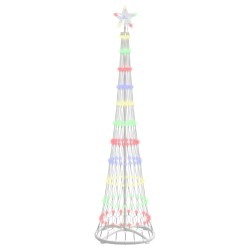 Arbre de Noël LED Multicolore 51 x 51 x 190 cm Métal 512070512070