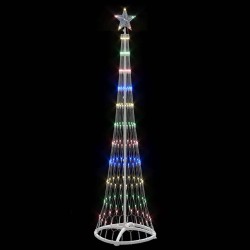 Arbre de Noël LED Multicolore 51 x 51 x 190 cm Métal 512070512070