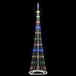 Arbre de Noël LED Multicolore 51 x 51 x 190 cm Métal 512070512070