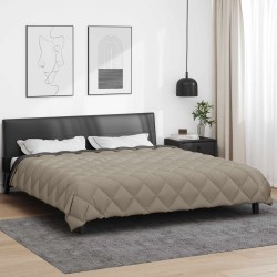 Duvet d'hiver Gris clair et anthracite 200 x 220 cm Microfibre 512075512075