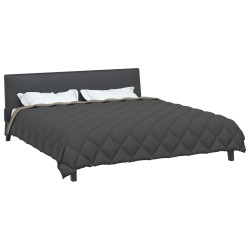 Duvet d'hiver Gris clair et anthracite 220 x 260 cm Microfibre 512078512078