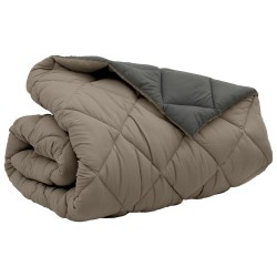 Duvet d'hiver Gris clair et anthracite 200 x 200 cm Microfibre 512087512087