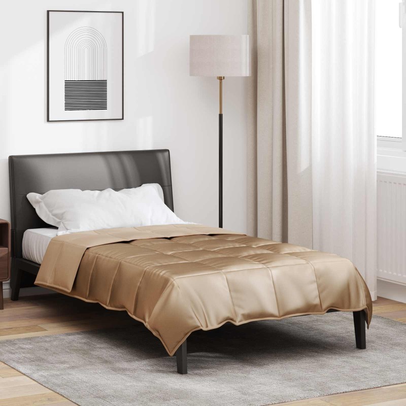 Duvet d'été simple Doré 155 x 220 cm Satin et Microfibre 512088512088