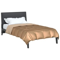 Duvet d'été simple Doré 155 x 220 cm Satin et Microfibre 512093512093