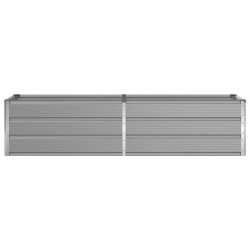Jardinière Gris clair 195 x 50 x 45 cm Acier galvanisé 512095512095