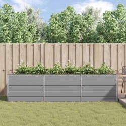 Jardinière Gris clair 290 x 100 x 75 cm Acier galvanisé 512098512098