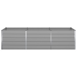 Jardinière Gris clair 290 x 100 x 75 cm Acier galvanisé 512098512098