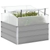 Jardinière Gris clair 100 x 100 x 77 cm Acier galvanisé 512099512099