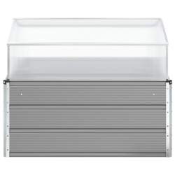 Jardinière Gris clair 100 x 100 x 77 cm Acier galvanisé 512099512099