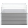 Jardinière Gris clair 100 x 100 x 77 cm Acier galvanisé 512099512099