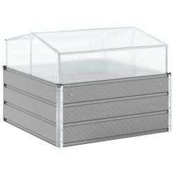 Jardinière Gris clair 100 x 100 x 77 cm Acier galvanisé 512099512099