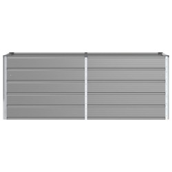Jardinière Gris clair 195 x 50 x 75 cm Acier galvanisé 512102512102