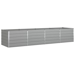 Jardinière Gris clair 385 x 100 x 75 cm Acier galvanisé 512103512103