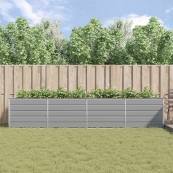 Jardinière Gris clair 385 x 100 x 75 cm Acier galvanisé 512103512103
