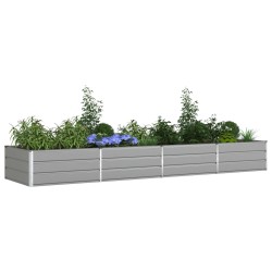 Jardinière Gris clair 385 x 100 x 45 cm Acier galvanisé 512104512104