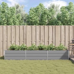 Jardinière Gris clair 290 x 100 x 45 cm Acier galvanisé 512105512105