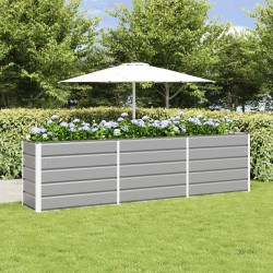 Jardinière Gris clair 290 x 50 x 75 cm Acier galvanisé 512106512106