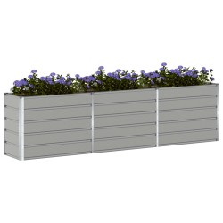 Jardinière Gris clair 290 x 50 x 75 cm Acier galvanisé 512106512106