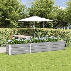 Jardinière Gris clair 290 x 50 x 45 cm Acier galvanisé 512107512107