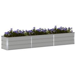 Jardinière Gris clair 290 x 50 x 45 cm Acier galvanisé 512107512107