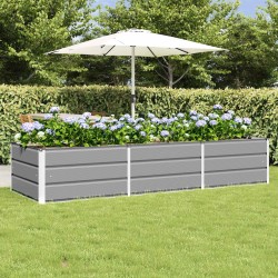 Jardinière Gris clair 240 x 80 x 45 cm Acier 512110512110