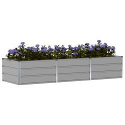 Jardinière Gris clair 240 x 80 x 45 cm Acier 512110512110