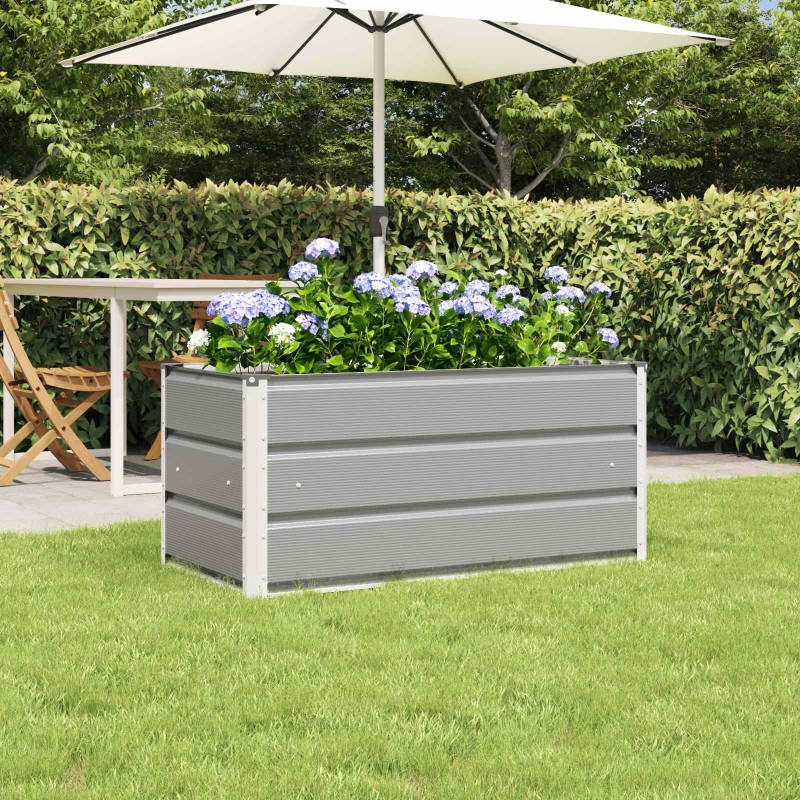 Jardinière Gris clair 100 x 50 x 45 cm Acier galvanisé 512111512111