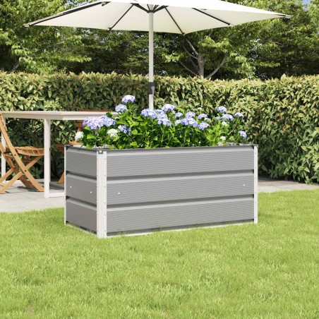 Jardinière Gris clair 100 x 50 x 45 cm Acier galvanisé 512111512111