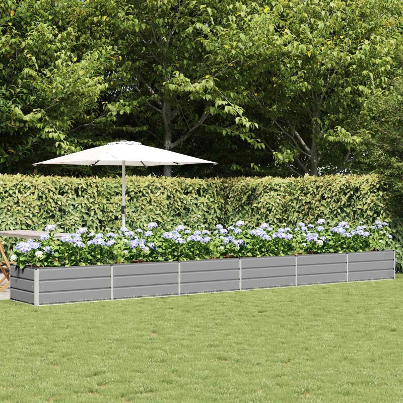 Jardinière Gris clair 600 x 80 x 45 cm Acier 512112512112