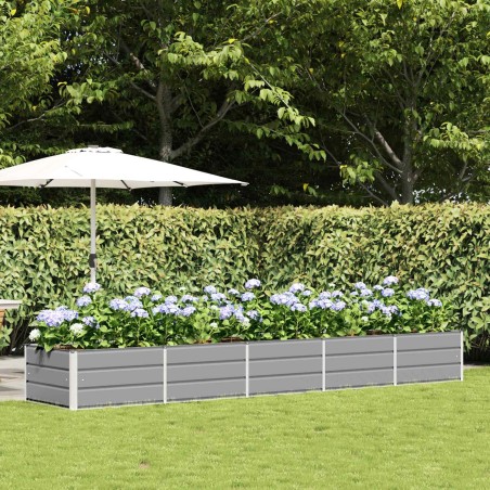 Jardinière Gris clair 400 x 80 x 45 cm Acier 512114512114