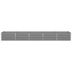 Jardinière Gris clair 400 x 80 x 45 cm Acier 512114512114