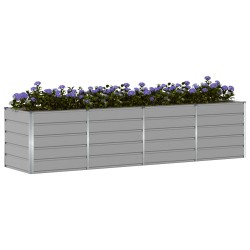 Jardinière Gris clair 320 x 80 x 75 cm Acier 512115512115