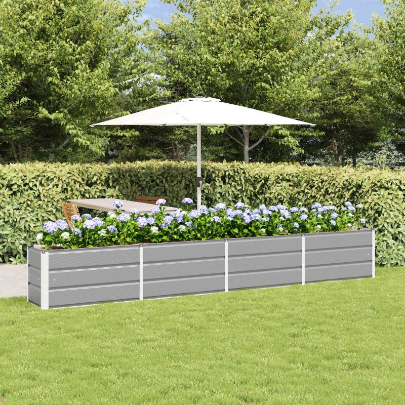 Jardinière Gris clair 320 x 40 x 45 cm Acier 512117512117