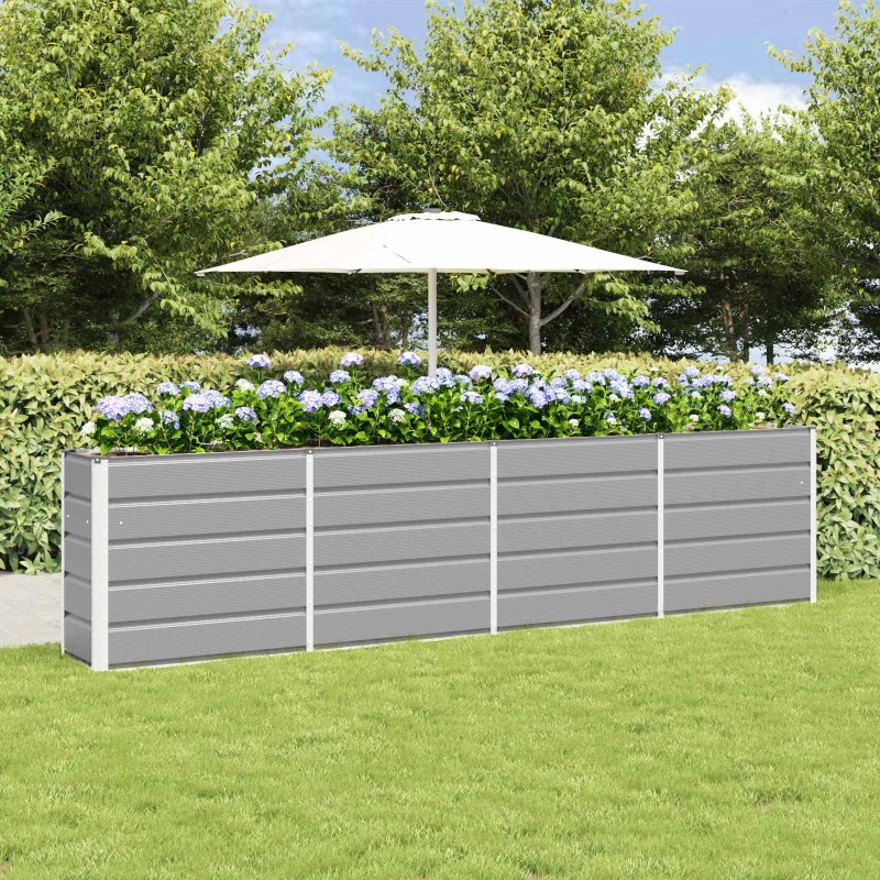Jardinière Gris clair 320 x 40 x 75 cm Acier 512118512118